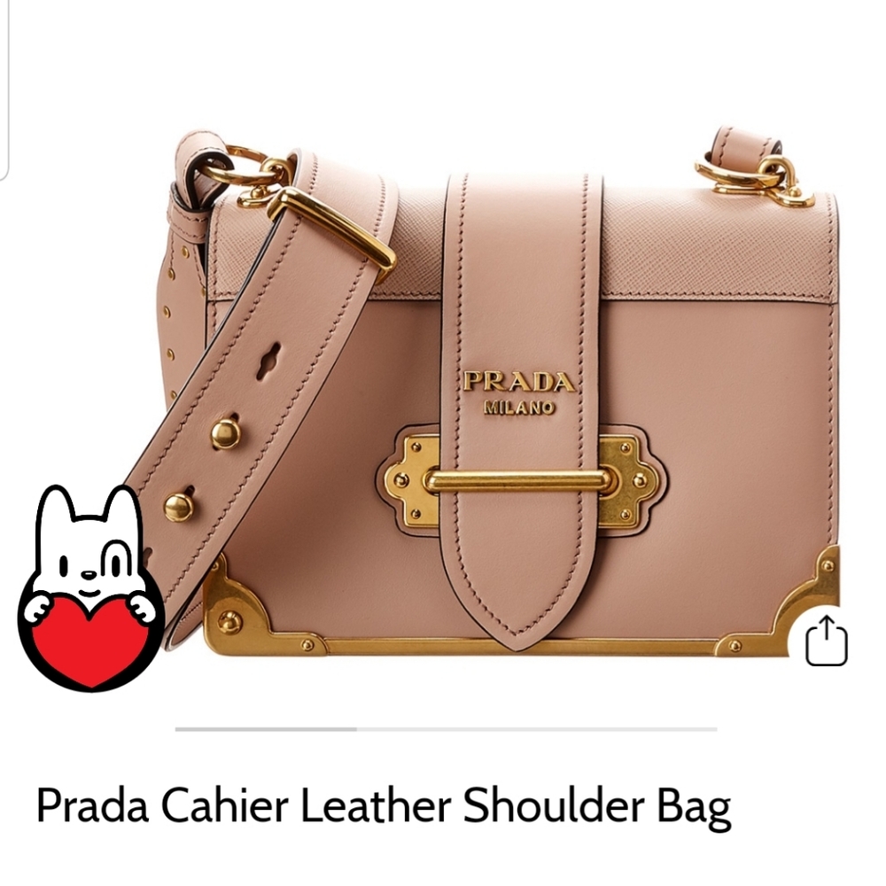 Prada Cashier Leather Shoulder Bag